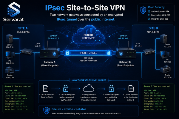 IPsec Site-to-Site VPN with strongSwan: A Complete Guide