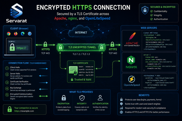 SSL/TLS on Apache, nginx, and OpenLiteSpeed: Install, Harden, Troubleshoot